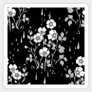 Neon White Flower Pattern Sticker